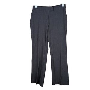 JM Collection Petite Gray Straight Leg Dress Pants Womens 4P Charcoal Office